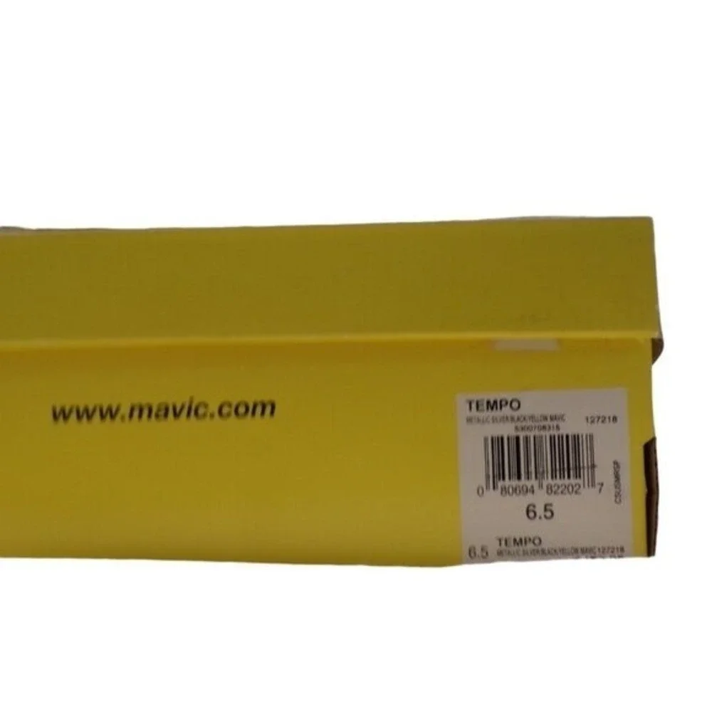 Mavic Tempo Cycling Shoes 6.5 Black Silver Ergonomic Design Vtg Look Durable‎